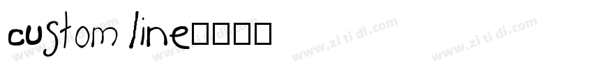 custom line字体转换